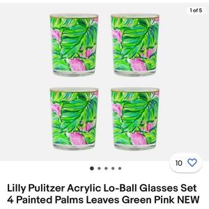 NWT Lilly Pulitzer low ball glasses